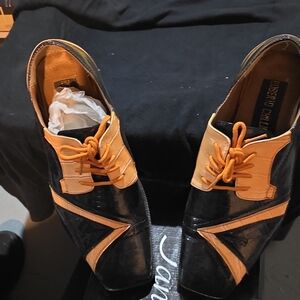 Roberto Cavalli Black and Tan Oxfords